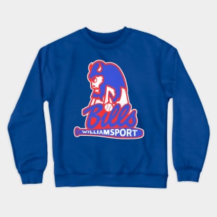 Defunct Williamsport Bills Baseball Team Crewneck Sweatshirt